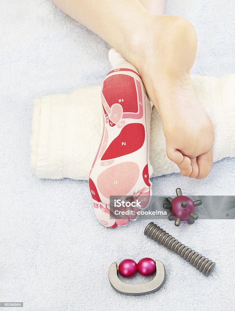 마사지 발 - 로열티 프리 건강관리와 의술 스톡 사진