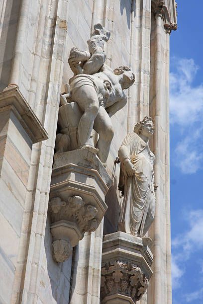 istock Statues on Duomo, Milanese Cathedral 92130155