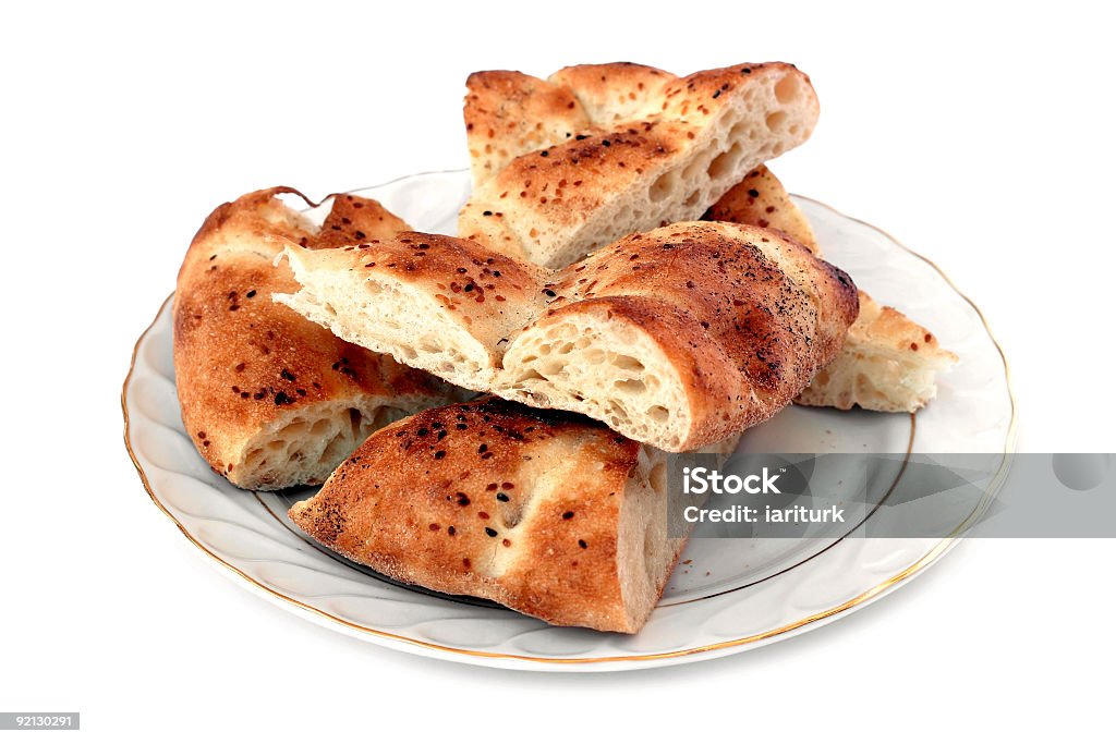 Prato de pão Pita - Foto de stock de Alimentação Saudável royalty-free