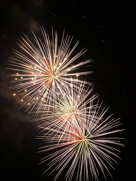 istock Fireworks 3 white starbursts 92130336
