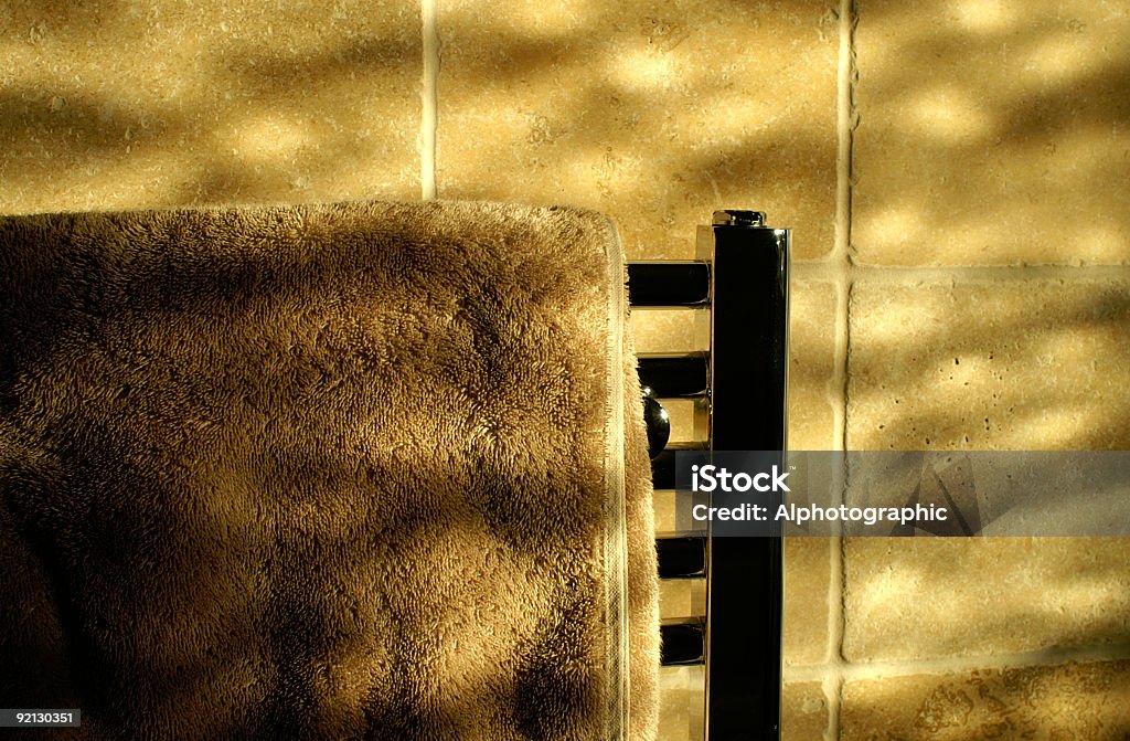 Casa de banho Porta-toalhas - Royalty-free Azulejo Foto de stock