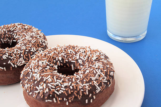 Doughnuts Sold at a Street Market in Thailand, Street Food
