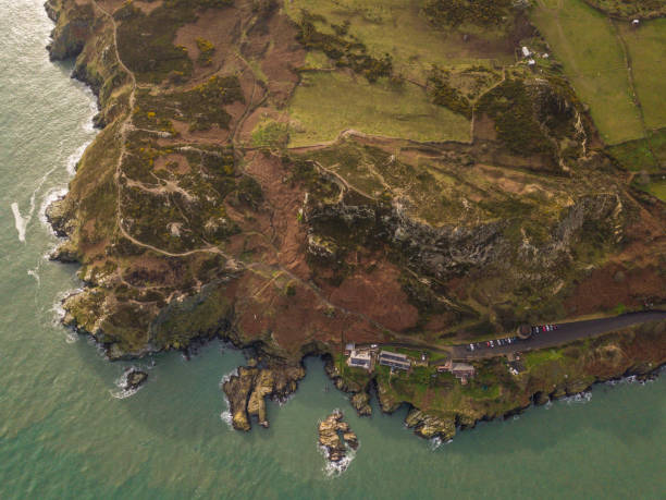 Aerial view of Howth Head, Dublin, Ireland.