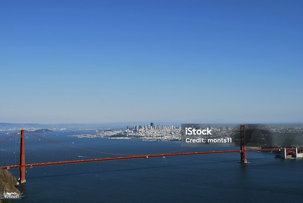 & Golden Gate Bridge in San Francisco - Lizenzfrei Brücke Stock-Foto