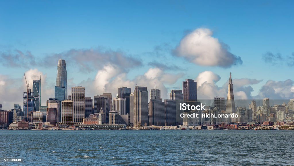 San Francisco Skyline From Treasure Island. San Francisco - California Stock Photo