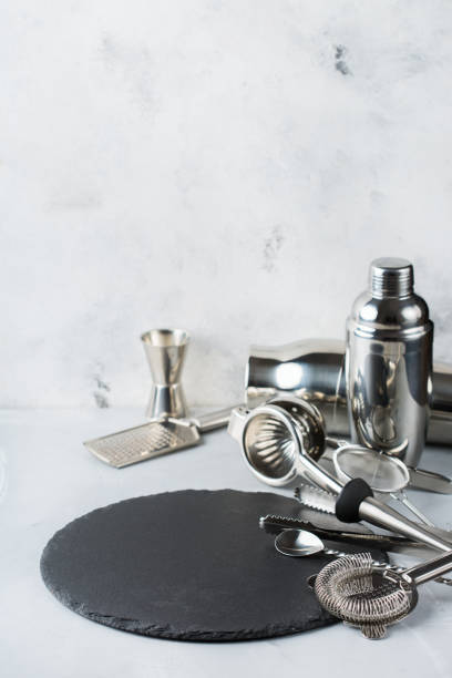 istock Set of bar tools for cocktails and for alcohol drink 921318344