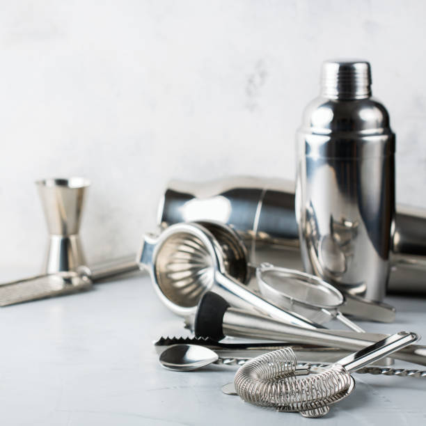 istock Set of bar tools for cocktails and for alcohol drink 921318850