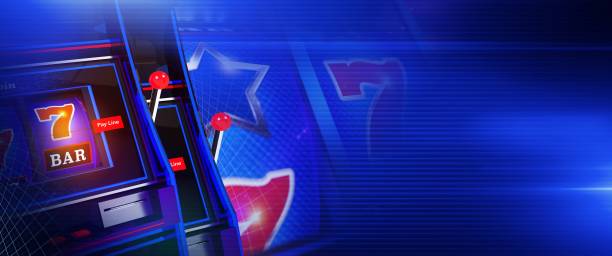 istock Blue Slot Casino Games Banner 921322094