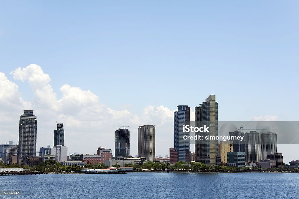 manila baywalk city skyline Filipiny - Zbiór zdjęć royalty-free (Budynek z zewnątrz)