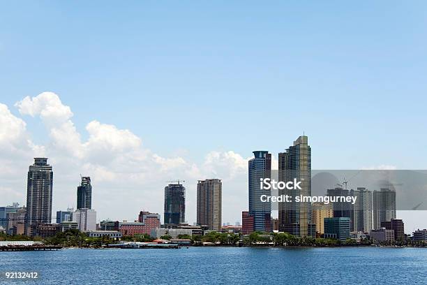 Manila Baywalk City Skyline Filipiny - zdjęcia stockowe i więcej obrazów Budynek z zewnątrz - Budynek z zewnątrz, Makati, Architektura