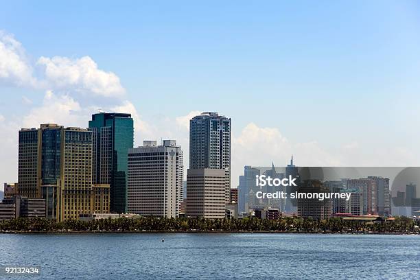 Filipinasmanila Baywalk Cidade Skyline - Fotografias de stock e mais imagens de Exterior de edifício - Exterior de edifício, Makati, Manila - Filipinas