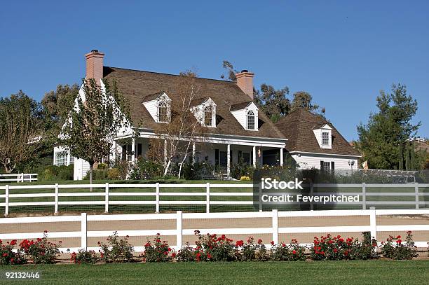 New Modern Home Facade And Yard Stock Photo - Download Image Now - Architecture, Beauty In Nature, Building Exterior