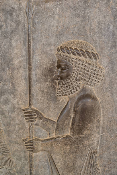istock Bas-relief at the Apadana, Persepolis, Iran 921328646