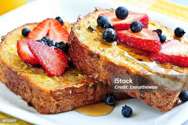 French Toast Stock Photo - Download Image Now - Berry Fruit, Blueberry, Bread