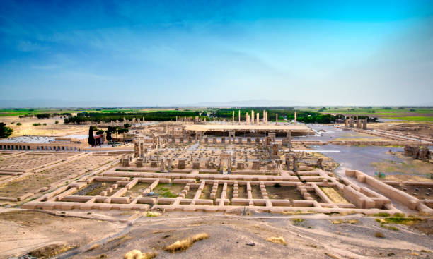 istock Panoramic overview of the full complex of Persepolis, Iran 921335240