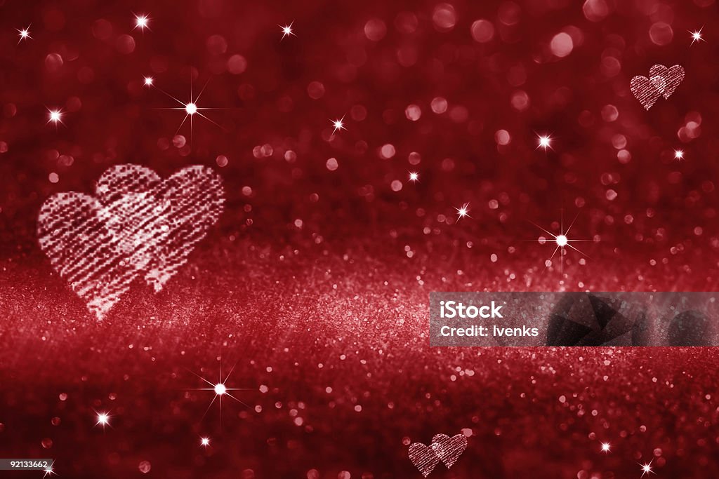 Espaço de coração vermelho Amor glitter ready design - Royalty-free Abstrato Foto de stock