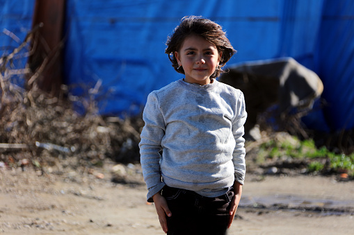 camp refugee, 2018, syria, syrian girl, little girl