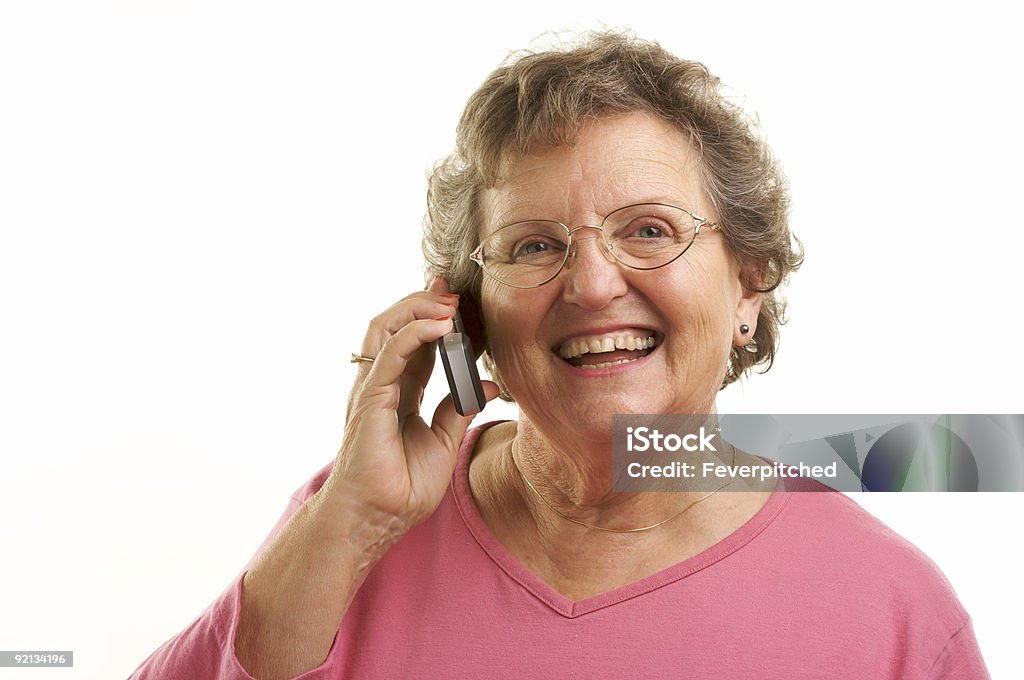 Senior Woman with Cell Phone  Active Seniors Stock Photo