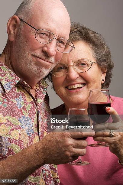 Senior Couple Toasting Stock Photo - Download Image Now - Active Seniors, Adult, Aging Process