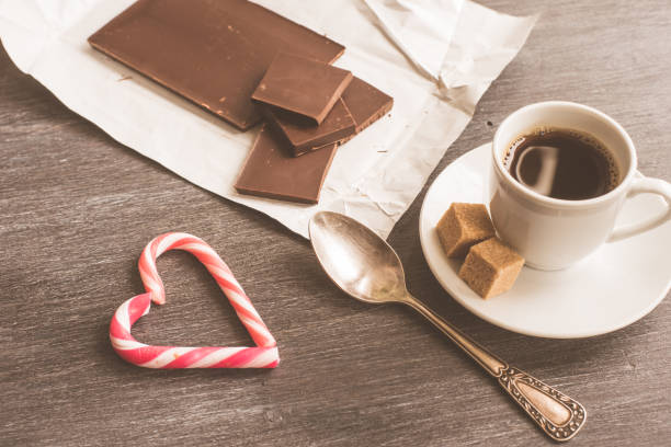 istock A cup of coffee, chocolate and a heart from Lolypop 921343440