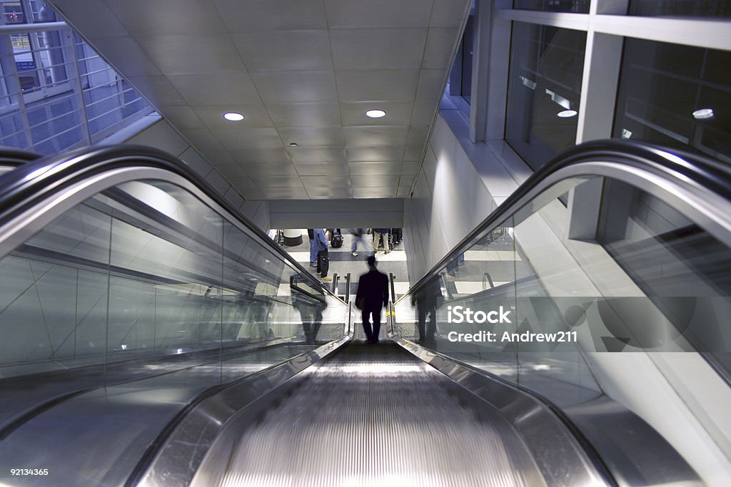 Escada Rolante, elevador, escadas - Royalty-free Aeroporto Foto de stock