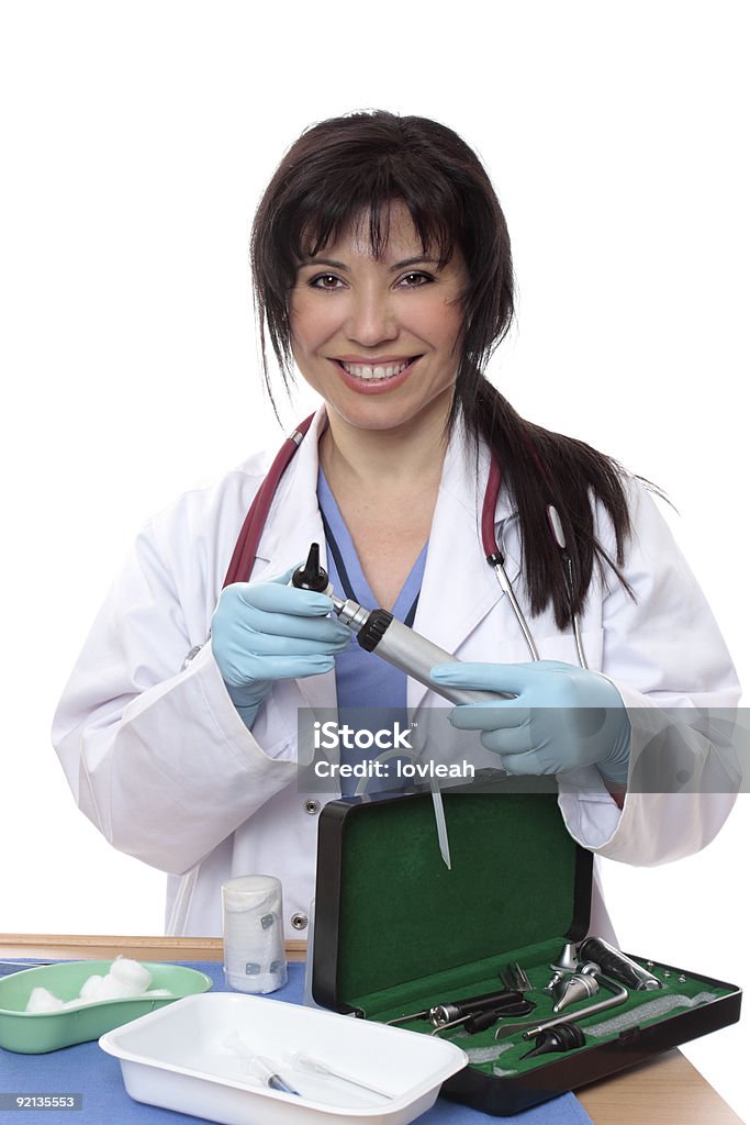 Médico com equipamento médico. - Royalty-free Adulto Foto de stock