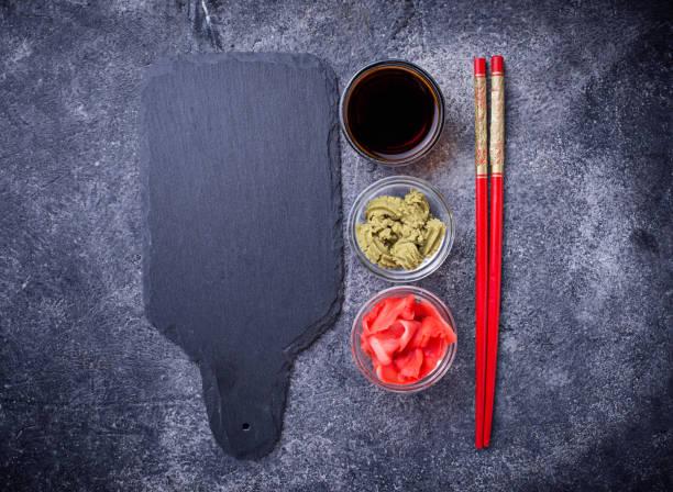 istock Wasabi, ginger and soy sauce. 921356322