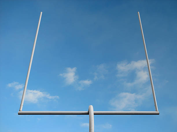 istock Football goal post 92135636