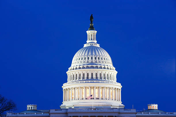 united states capitol dome - capitol hill voting dome state capitol building fotografías e imágenes de stock