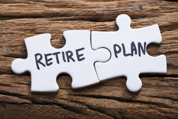 istock Closeup Of Connected Retire Plan Jigsaw Pieces 921356620