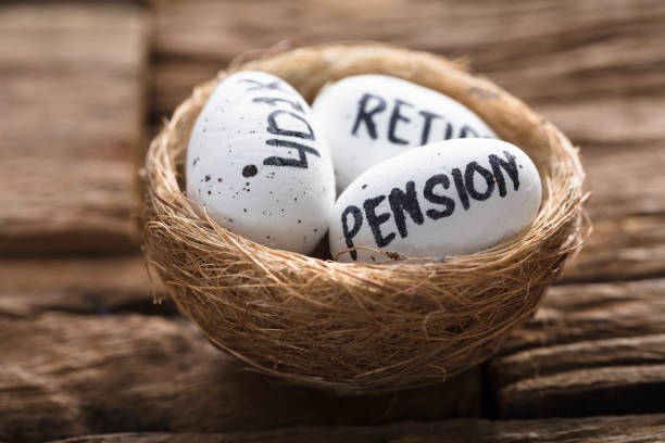 istock Pension  401K And Retire Written On White Eggs In Nest 921356632
