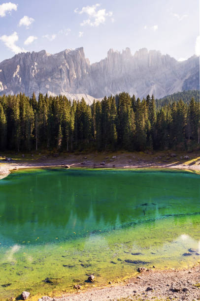 istock lake of carezza 921357106