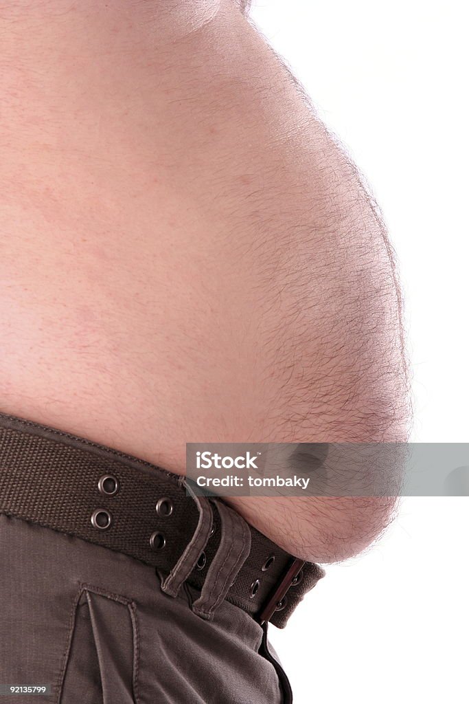 Fat  stomach  Adult Stock Photo