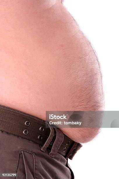 Fat Stomach Stock Photo - Download Image Now - Adult, Adults Only, Color Image