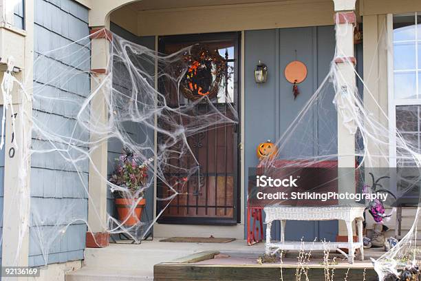 Decorated Holloween House Stock Photo - Download Image Now - Halloween, Decoration, House