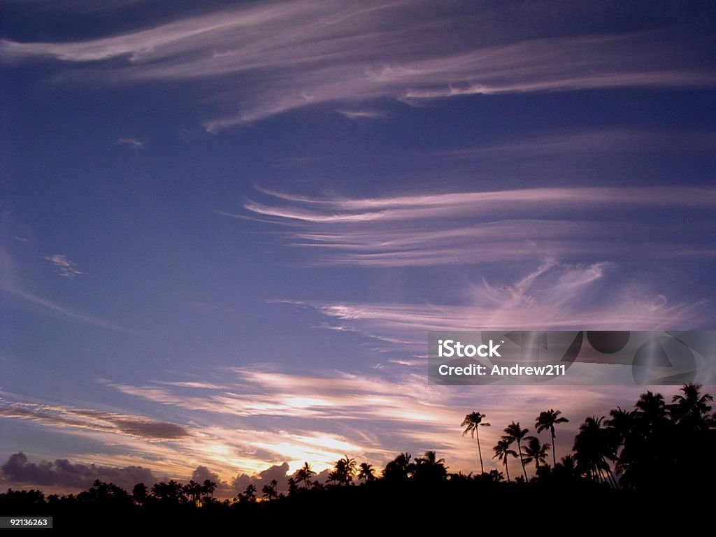 Coucher de soleil, lever du soleil, à l'aube au crépuscule - Photo de Apua Point libre de droits