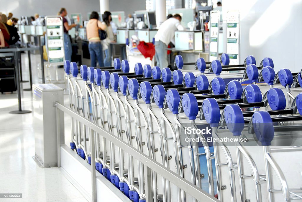 Flughafen Passagiere Golfwagen - Lizenzfrei Abschied Stock-Foto