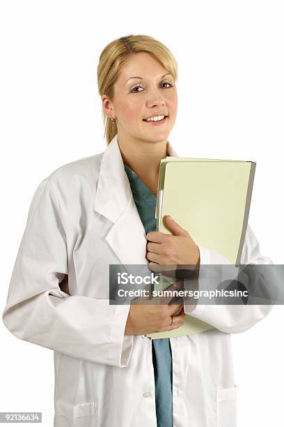 Weibliche Heathcare Arbeiter Stockfoto und mehr Bilder von Akte - Akte, Allgemeinarztpraxis, Arzt