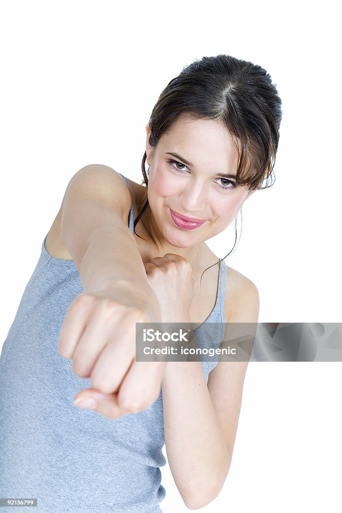 Forte ragazza - Foto stock royalty-free di Abbigliamento casual