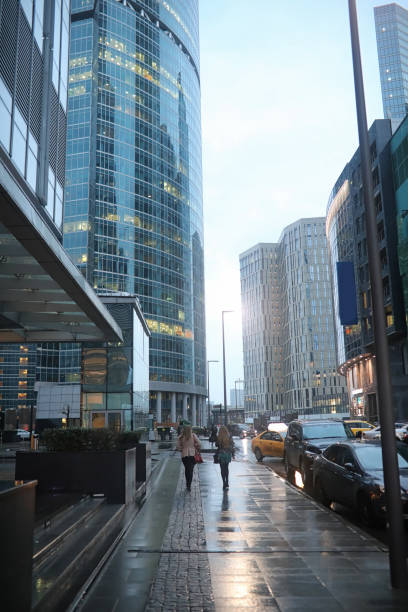 istock Business center with high skyscrapers 921368164