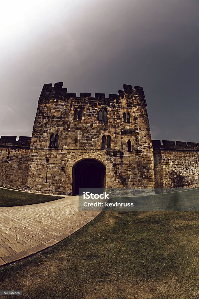 Castello di Alnwick in Inghilterra - Foto stock royalty-free di Castello di Alnwick