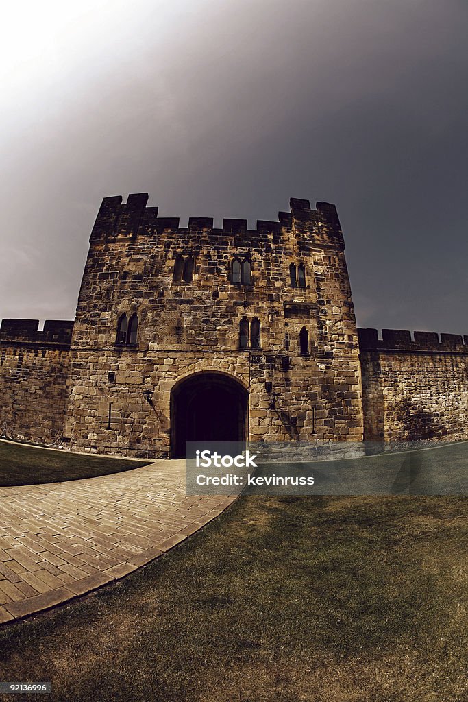 Castelo de Alnwick em Inglaterra - Royalty-free Castelo de Alnwick Foto de stock