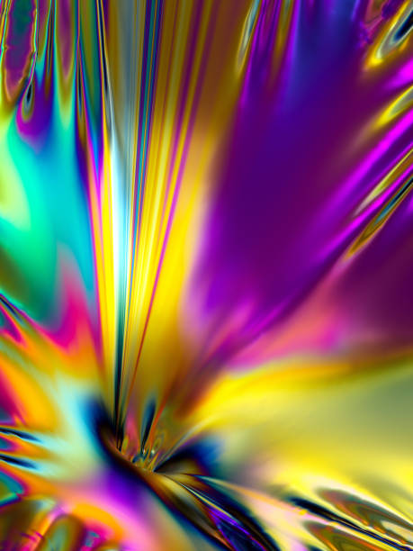 istock 3d rendering, holographic foil, abstract rainbow background, vibrant metallic texture, fashion surface, reflection, texture 921370846
