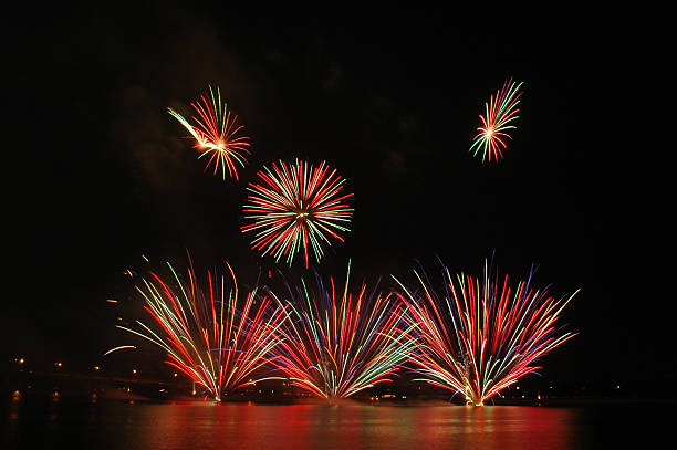 Singapore Festival de fuegos artificiales de 2006 - foto de stock