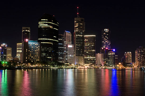 brisbane cityscape stock photo