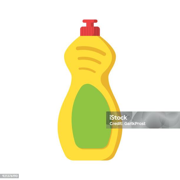 Icon Detergent Bottle Dishwasher Liquid Stock Illustration - Download Image  Now - Bathroom, Bottle, Care - iStock