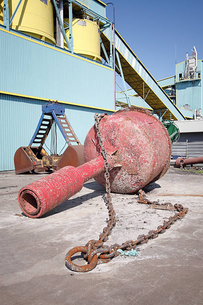 Piezas en el área industrial intensivo - foto de stock