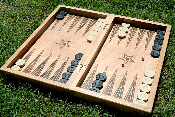 backgammon stock photo
