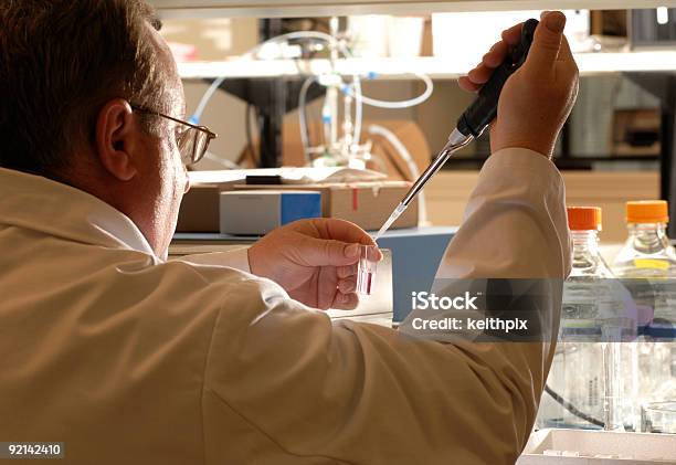 En El Laboratorio Foto de stock y más banco de imágenes de Experimento científico - Experimento científico, Prueba médica, Alquimia