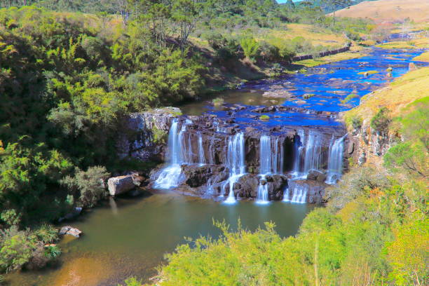 istock Waterfall blurred from long exposure, idyllic landscape  - Gramado - Southern Brazil 921432122